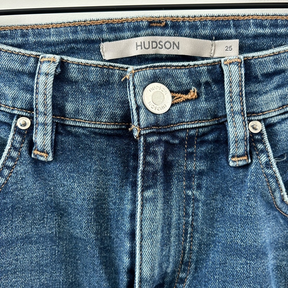 Hudson Jeans Barbara High Rise Baby Bootcut Jeans Sz 25 in Stage - Picture 4 of 9